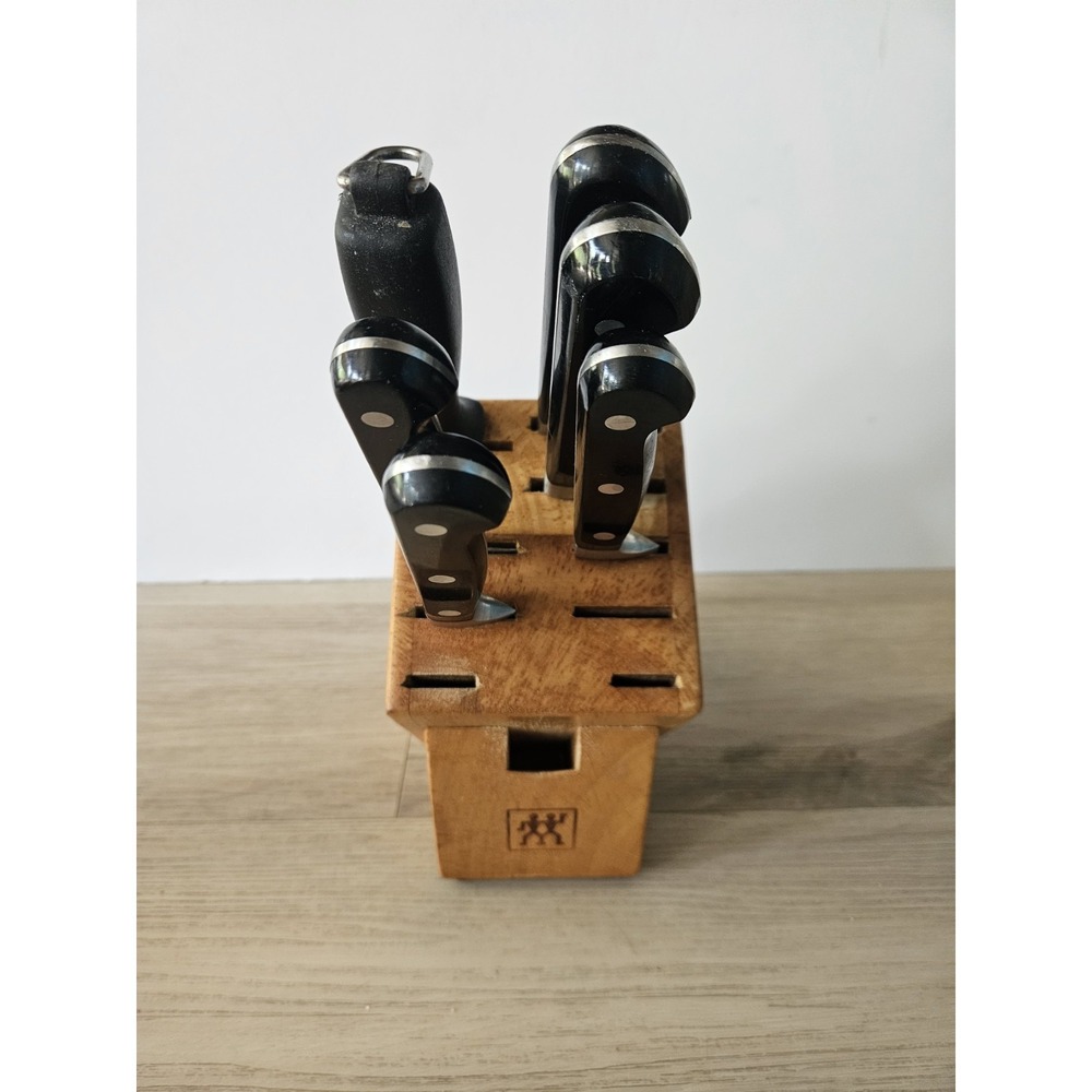 Henckels International Knife Block Set Stainless Steel Kitchen Cutlery + Extras